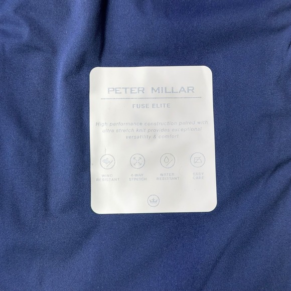 Peter Millar Navy Hybrid Vest Women's Size Large Fuse Elite Full Zip Golf Preppy - Picture 10 of 12